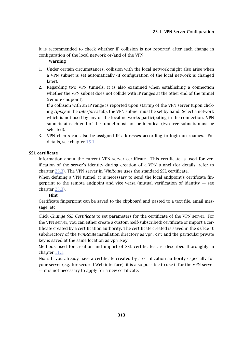 Kerio Tech Firewall6 User Manual | Page 313 / 404