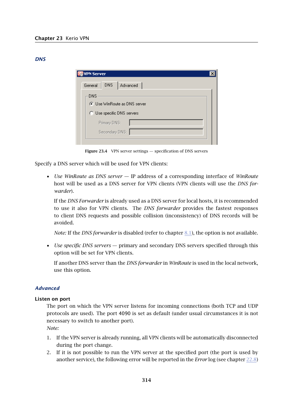 Kerio Tech Firewall6 User Manual | Page 314 / 404