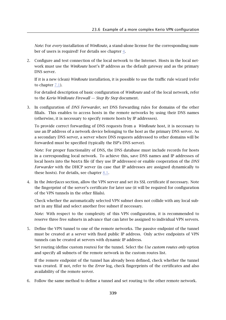 Kerio Tech Firewall6 User Manual | Page 339 / 404