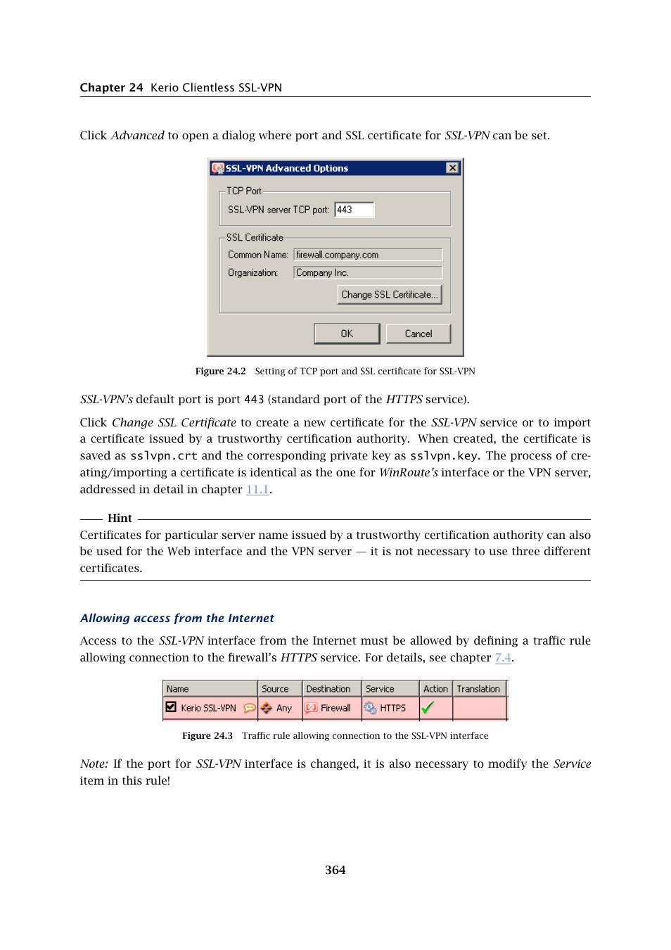 Kerio Tech Firewall6 User Manual | Page 364 / 404