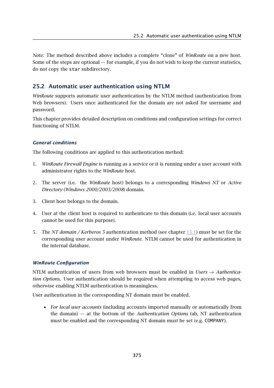 Automatic user authentication using ntlm, 2 automatic user authentication using ntlm | Kerio Tech Firewall6 User Manual | Page 375 / 404