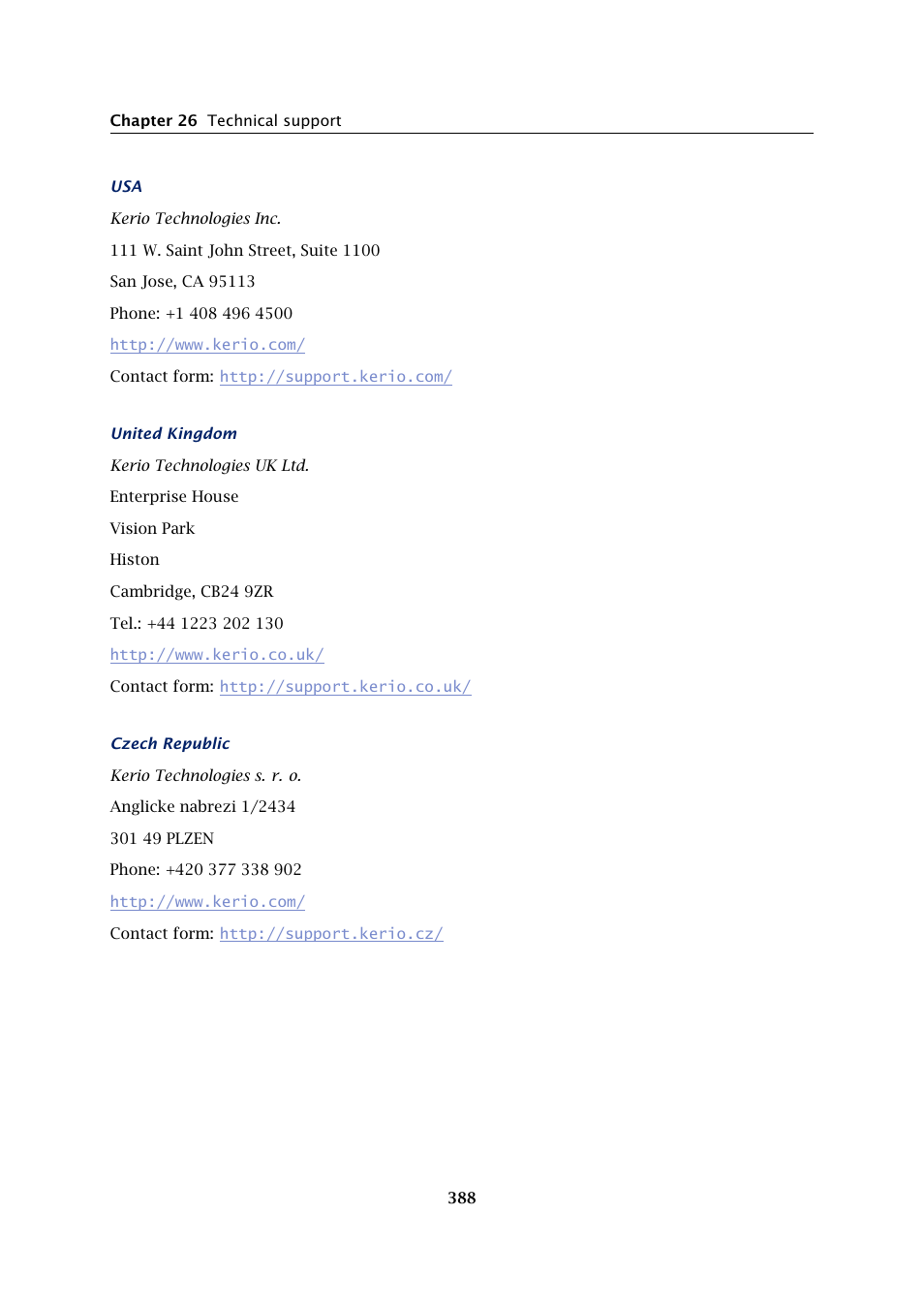 Kerio Tech Firewall6 User Manual | Page 388 / 404