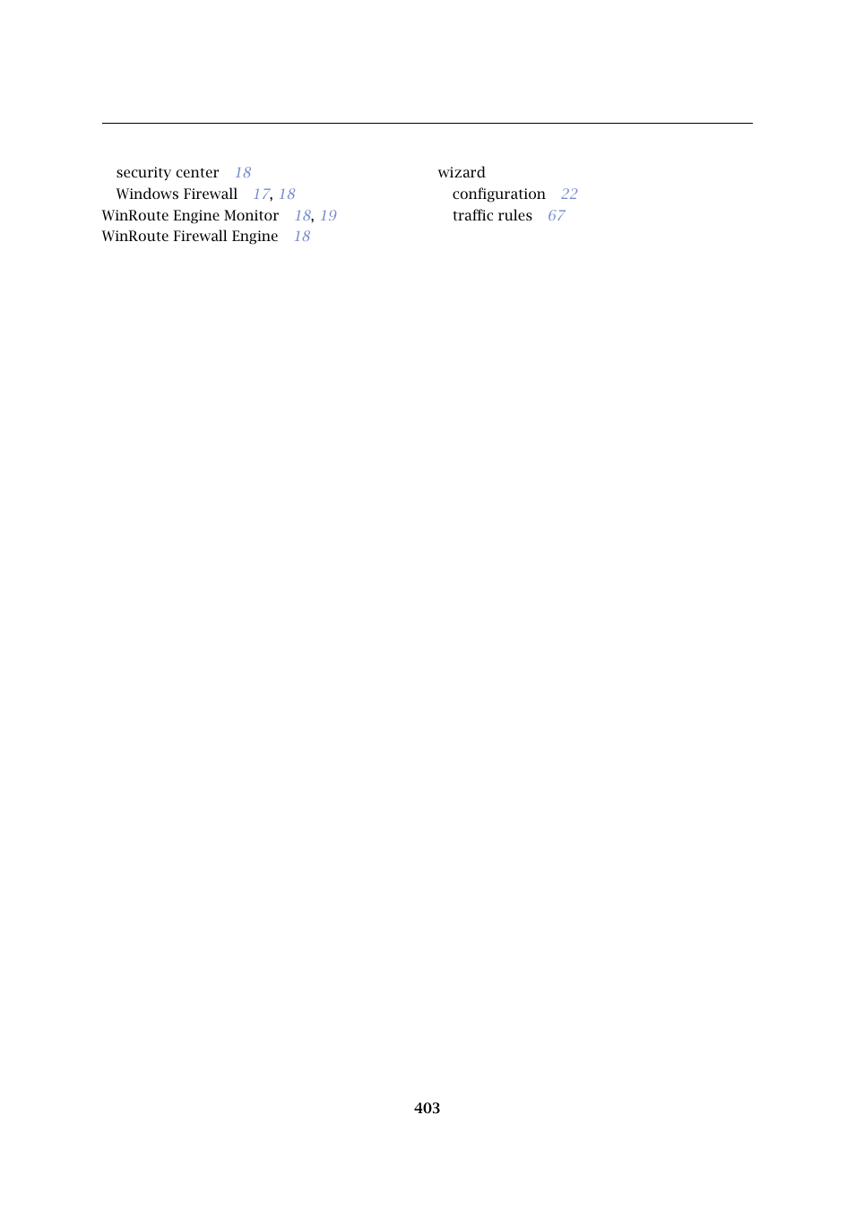 Kerio Tech Firewall6 User Manual | Page 403 / 404