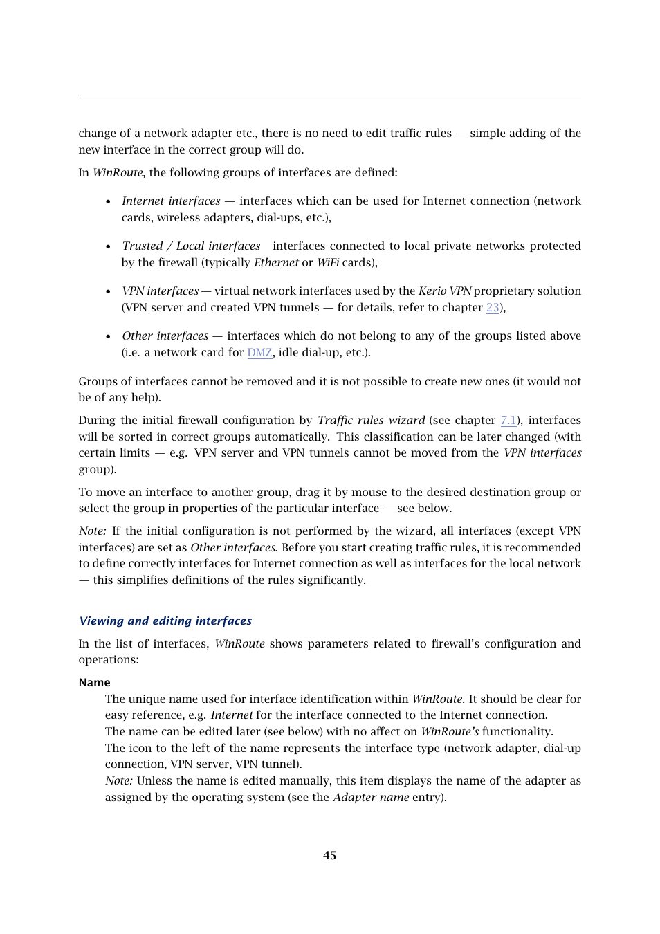 Kerio Tech Firewall6 User Manual | Page 45 / 404