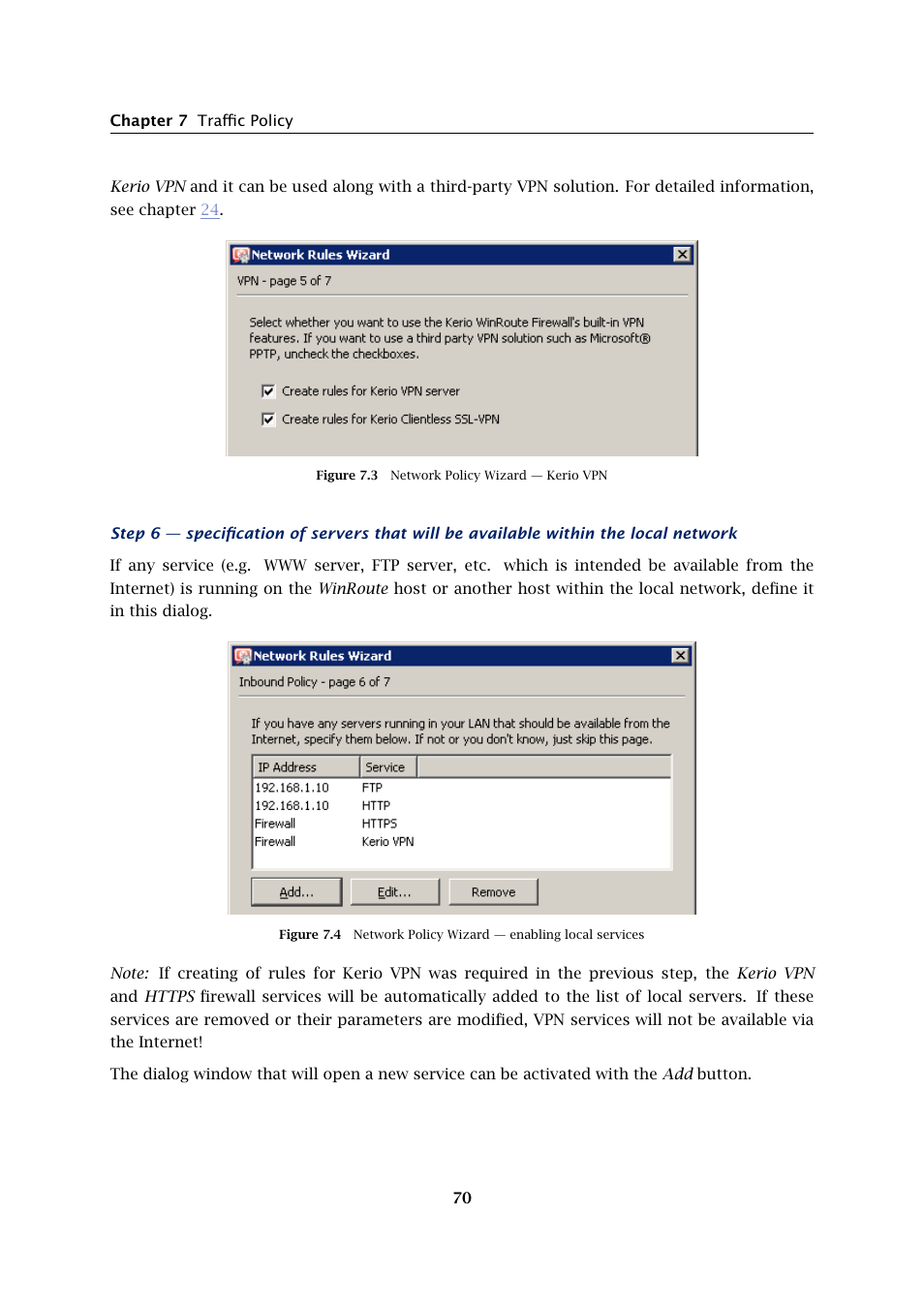 Kerio Tech Firewall6 User Manual | Page 70 / 404