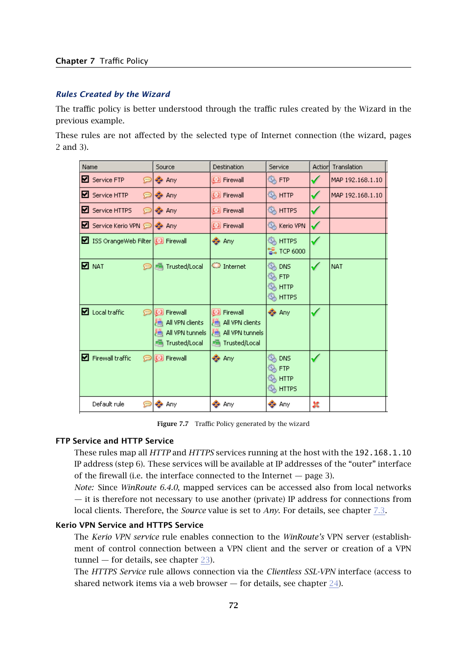 Kerio Tech Firewall6 User Manual | Page 72 / 404