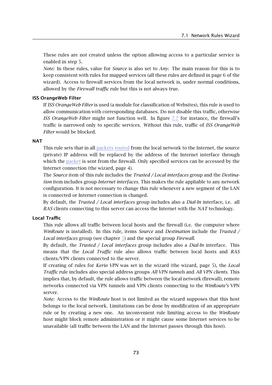 Kerio Tech Firewall6 User Manual | Page 73 / 404