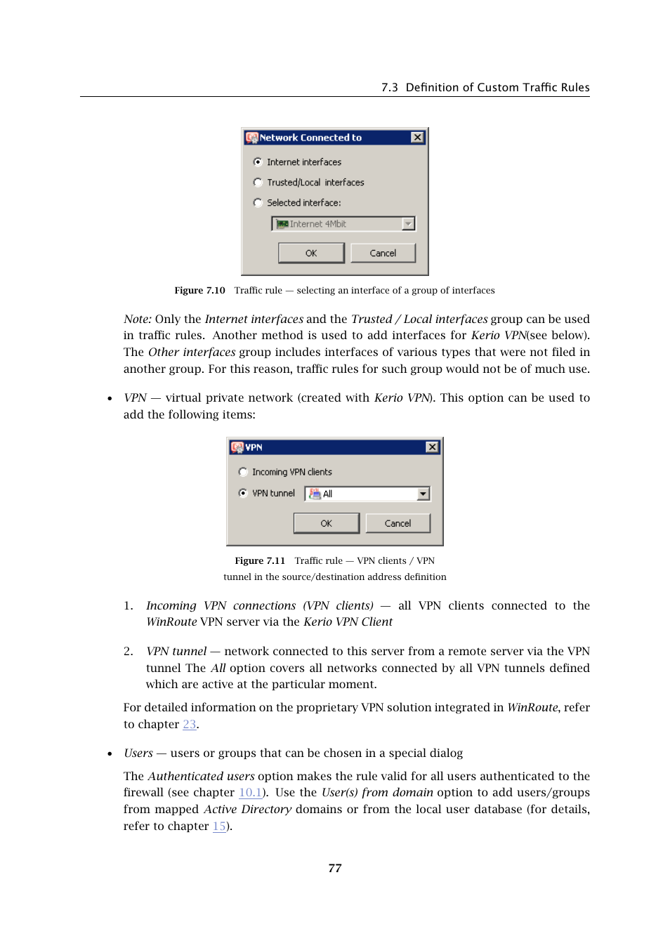 Kerio Tech Firewall6 User Manual | Page 77 / 404