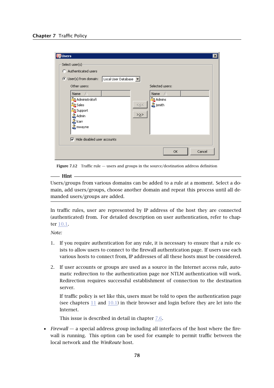 Kerio Tech Firewall6 User Manual | Page 78 / 404