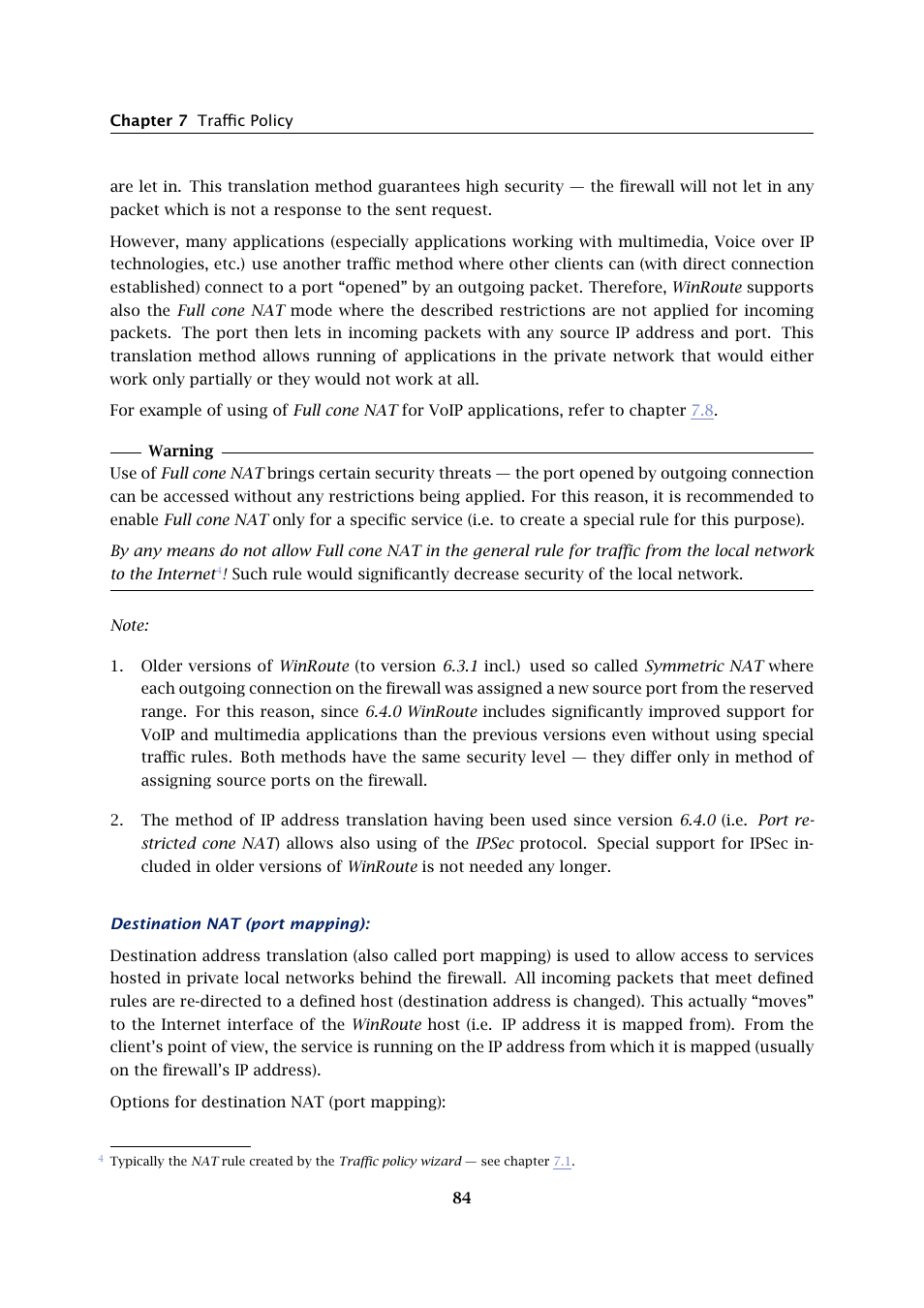 Kerio Tech Firewall6 User Manual | Page 84 / 404