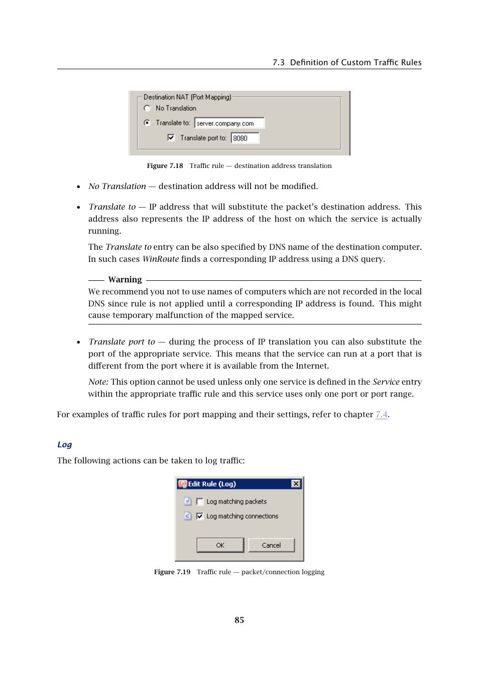 Kerio Tech Firewall6 User Manual | Page 85 / 404