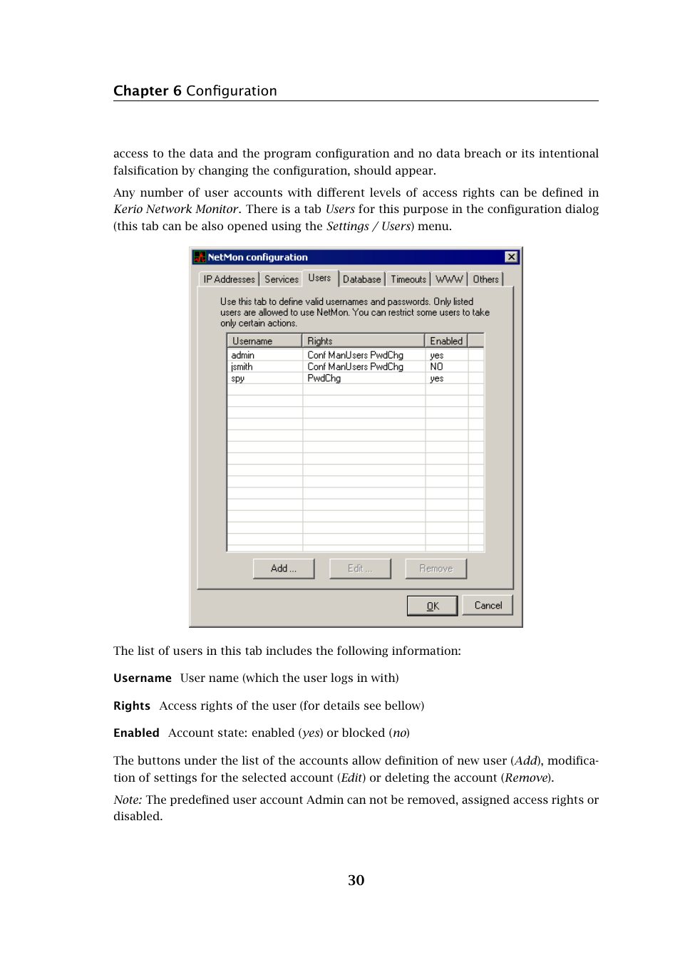 Kerio Tech Network Monitor User Manual | Page 30 / 70