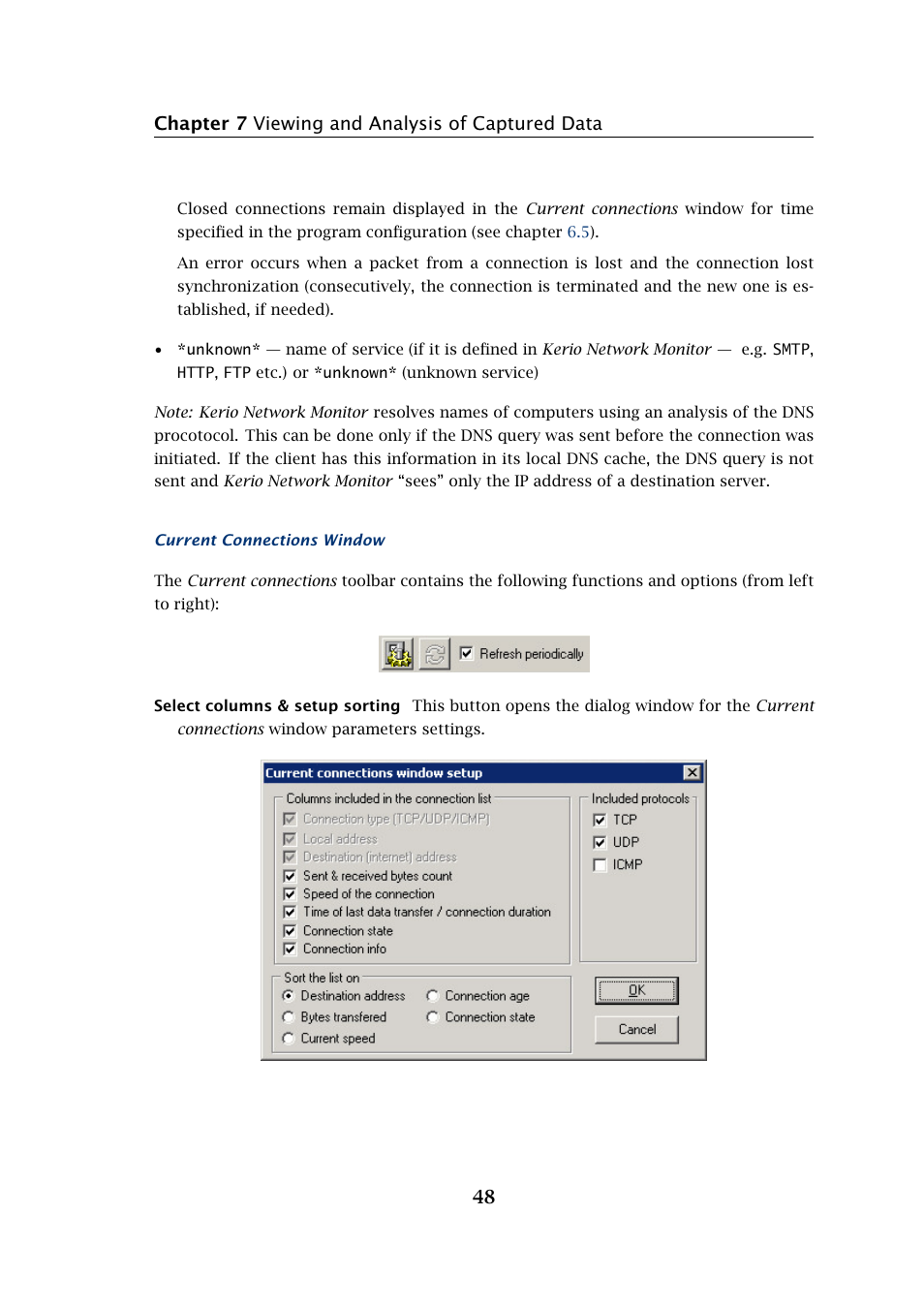 Chapter 7 viewing and analysis of captured data 48 | Kerio Tech Network Monitor User Manual | Page 48 / 70