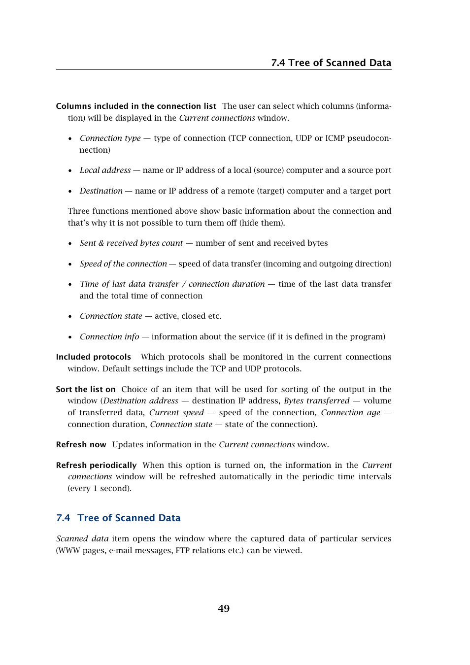 4 tree of scanned data 49, 4 tree of scanned data | Kerio Tech Network Monitor User Manual | Page 49 / 70