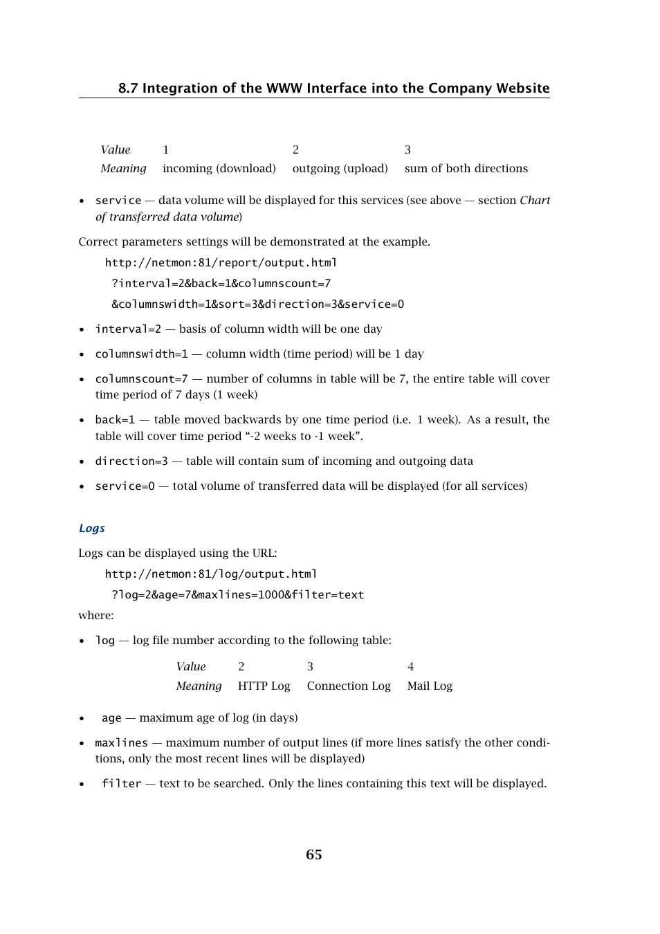 Kerio Tech Network Monitor User Manual | Page 65 / 70