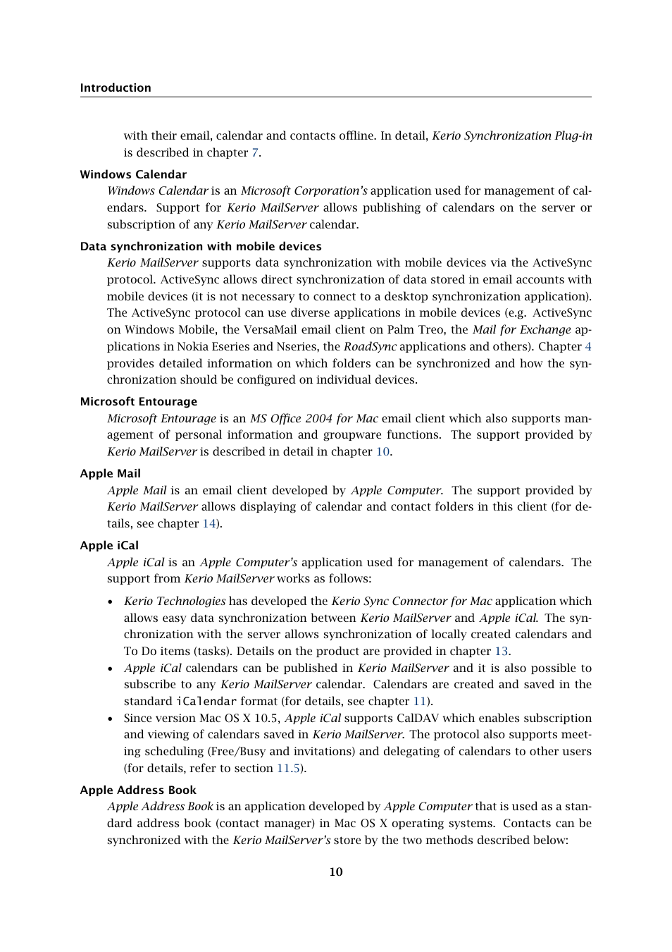 Kerio Tech Version 6.5.2 User Manual | Page 10 / 390