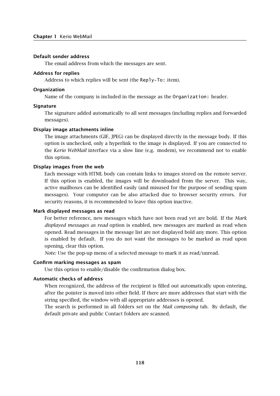 Kerio Tech Version 6.5.2 User Manual | Page 118 / 390