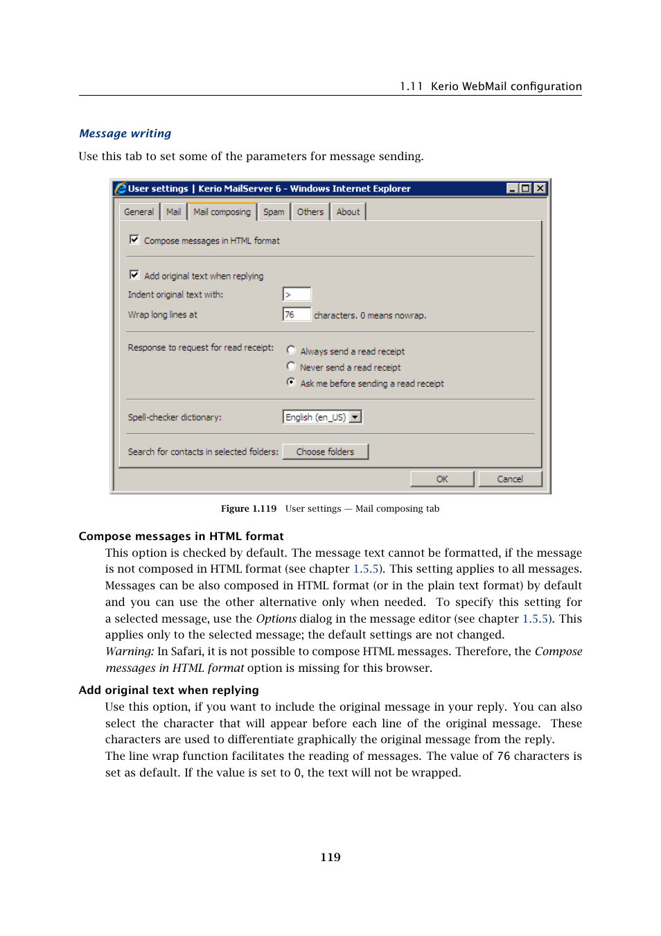 Kerio Tech Version 6.5.2 User Manual | Page 119 / 390