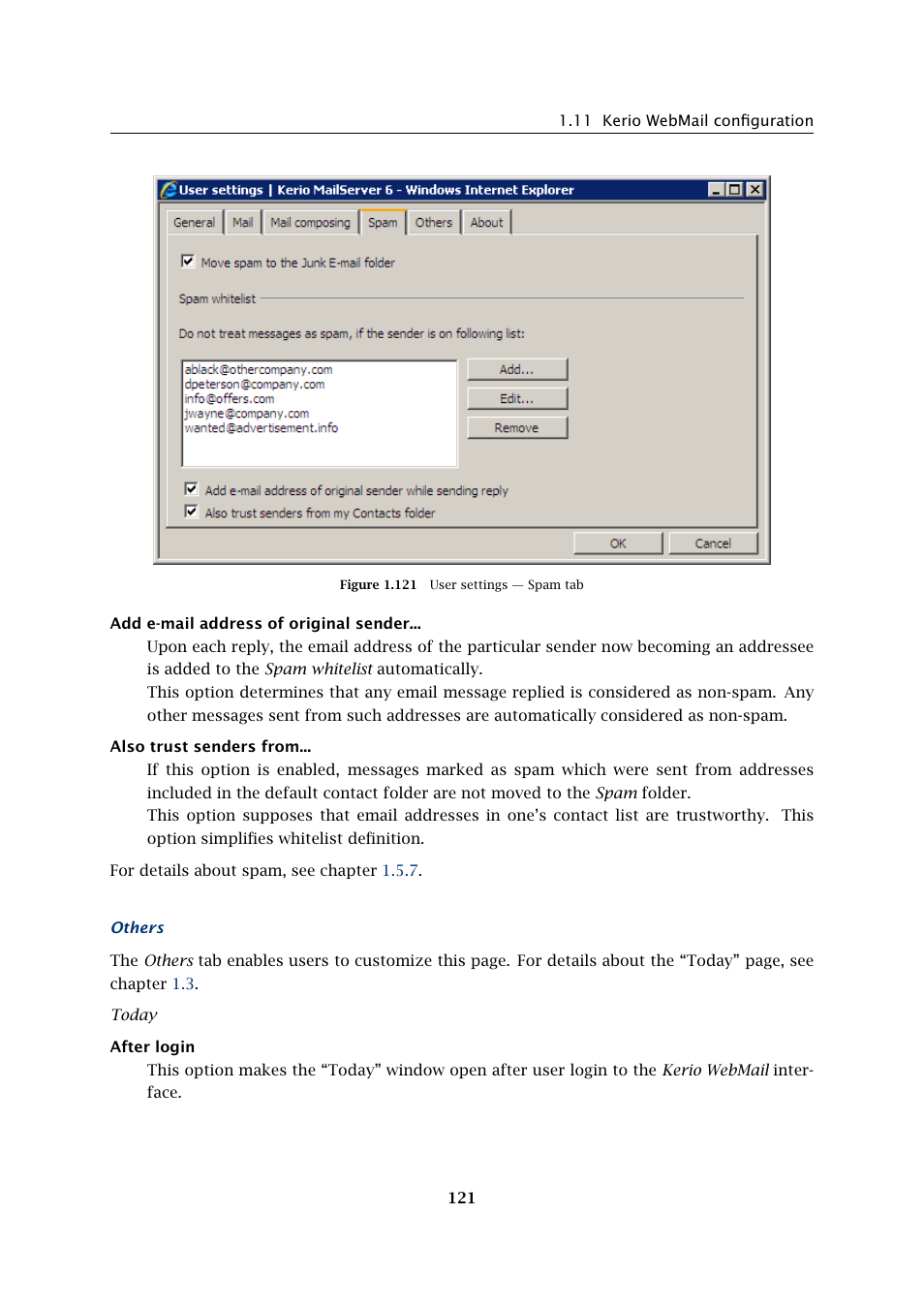 Kerio Tech Version 6.5.2 User Manual | Page 121 / 390