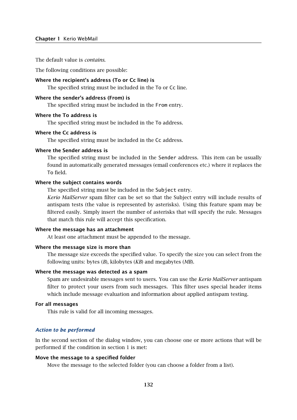Kerio Tech Version 6.5.2 User Manual | Page 132 / 390
