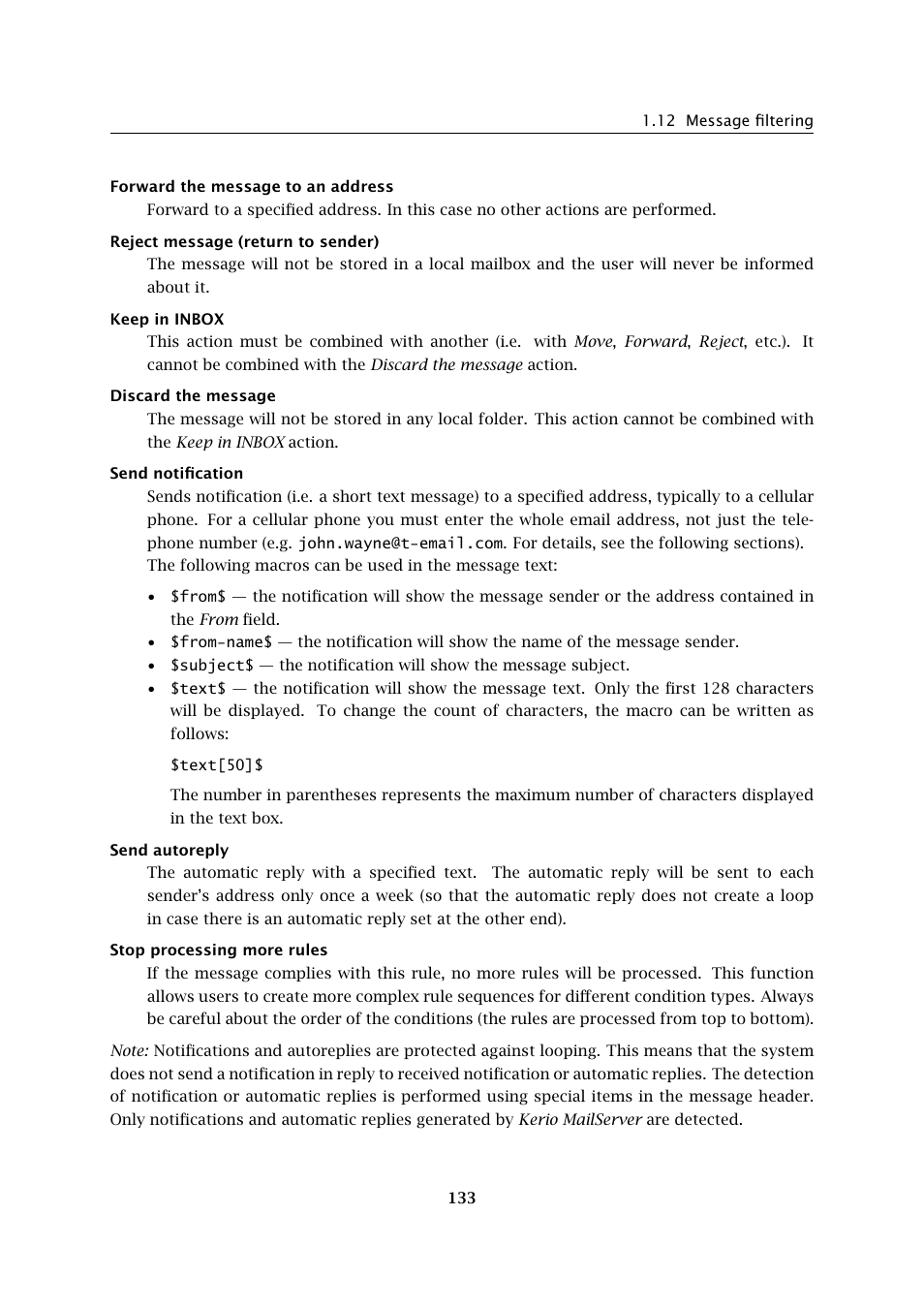 Kerio Tech Version 6.5.2 User Manual | Page 133 / 390