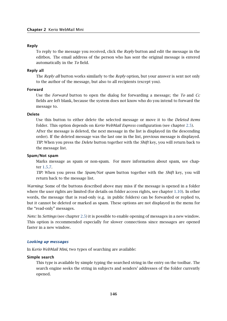 Kerio Tech Version 6.5.2 User Manual | Page 146 / 390