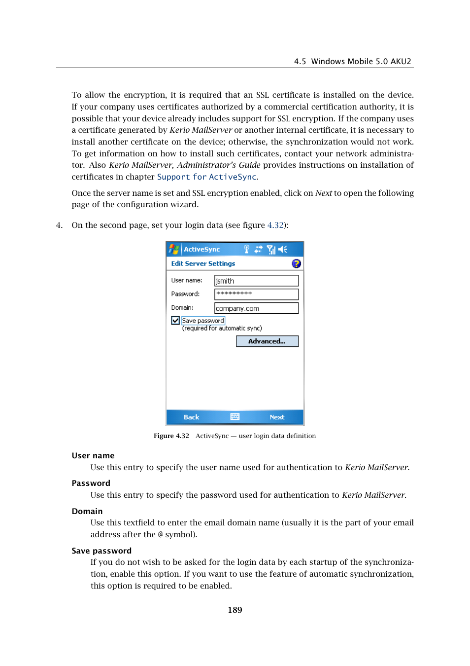 Kerio Tech Version 6.5.2 User Manual | Page 189 / 390