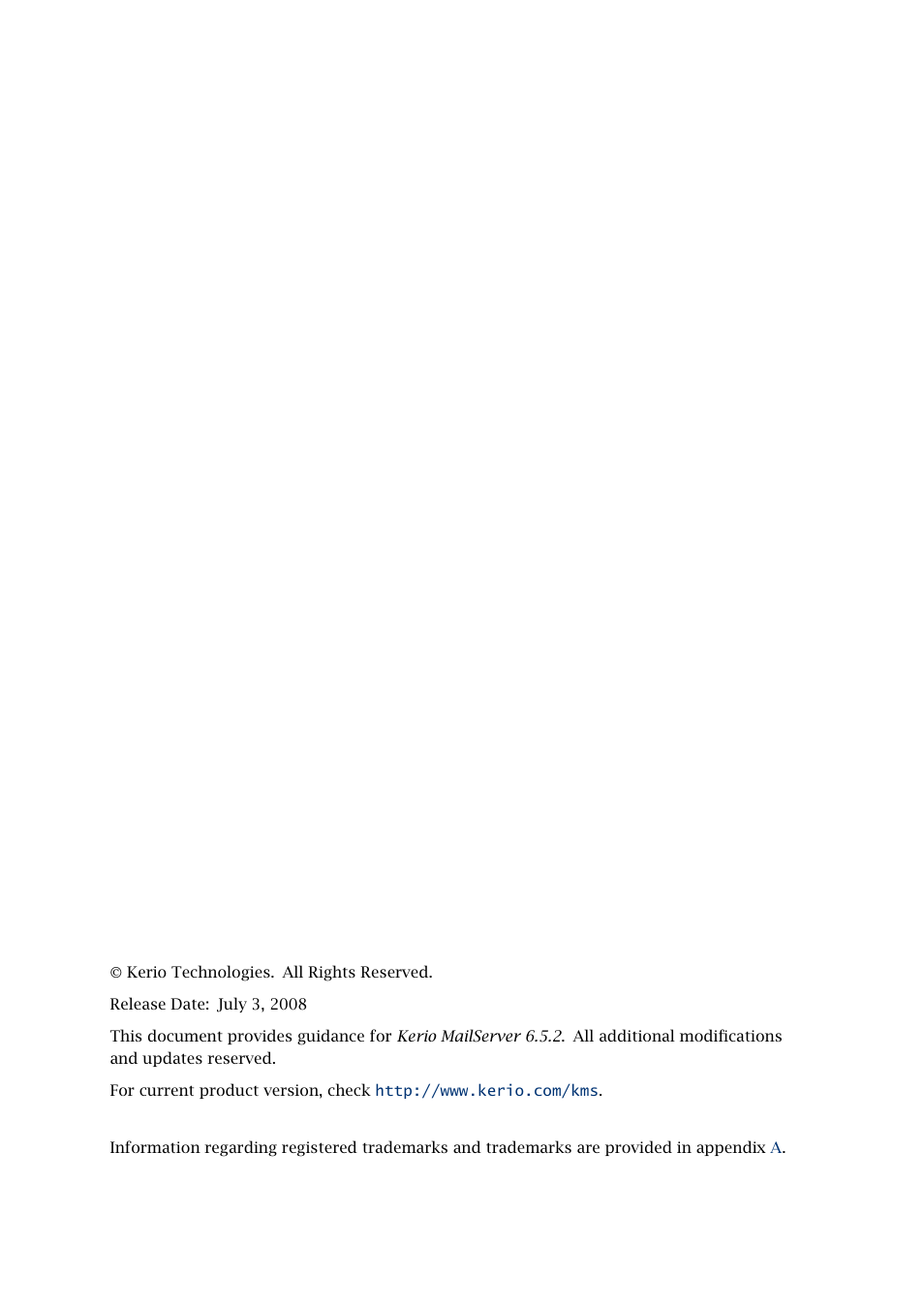 Kerio Tech Version 6.5.2 User Manual | Page 2 / 390