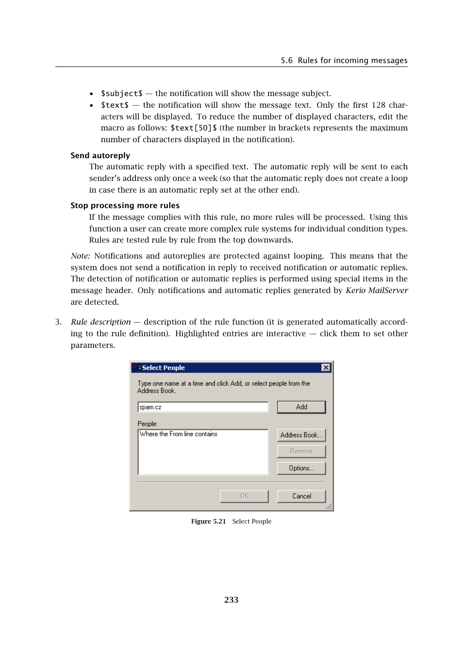 Kerio Tech Version 6.5.2 User Manual | Page 233 / 390
