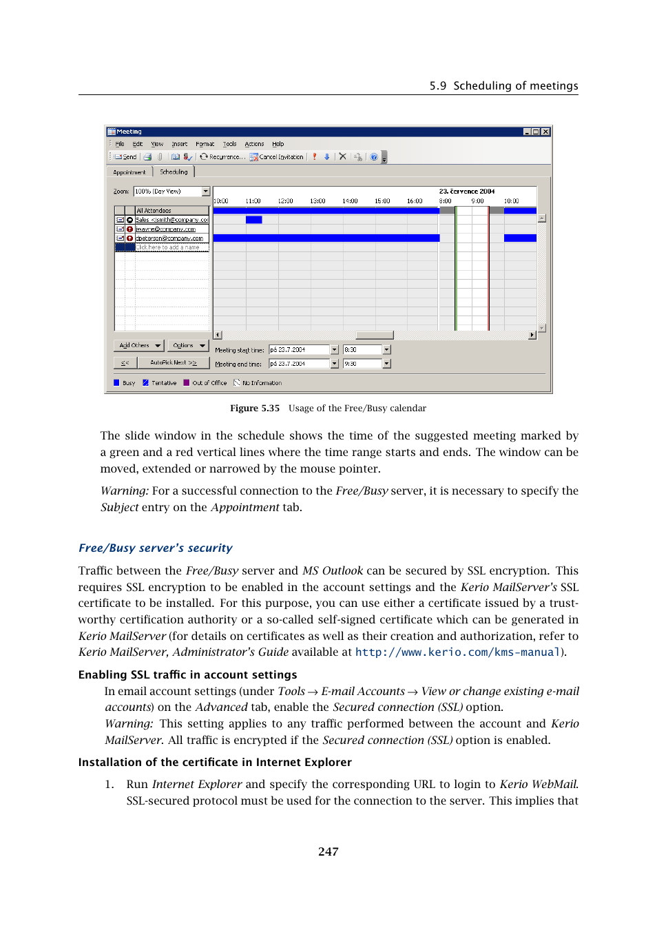 Kerio Tech Version 6.5.2 User Manual | Page 247 / 390