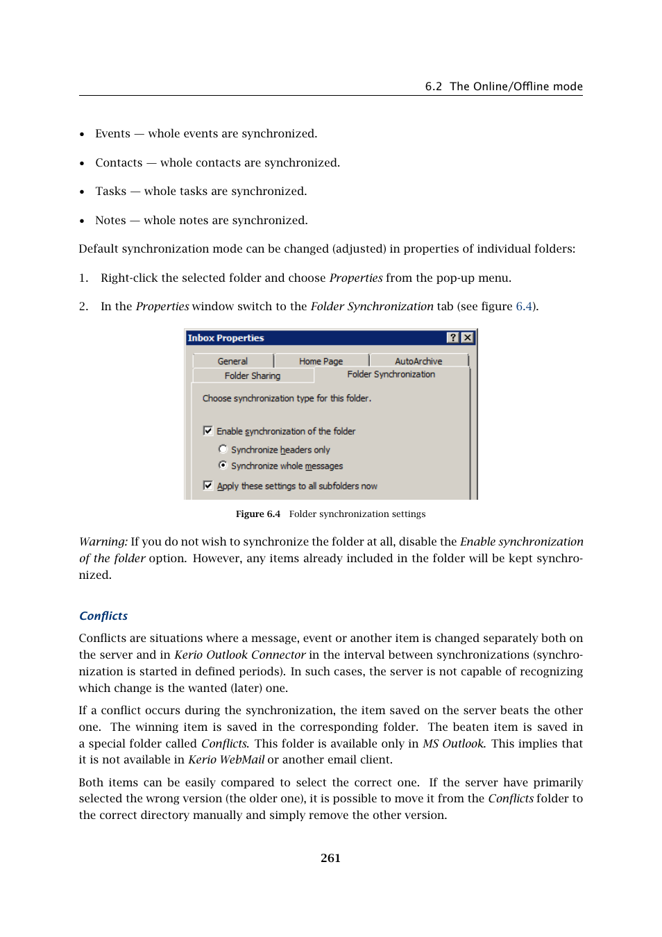 Kerio Tech Version 6.5.2 User Manual | Page 261 / 390