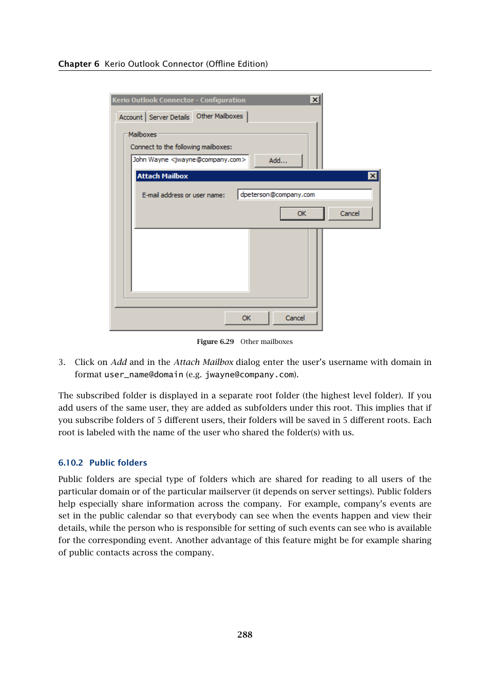 Public folders | Kerio Tech Version 6.5.2 User Manual | Page 288 / 390