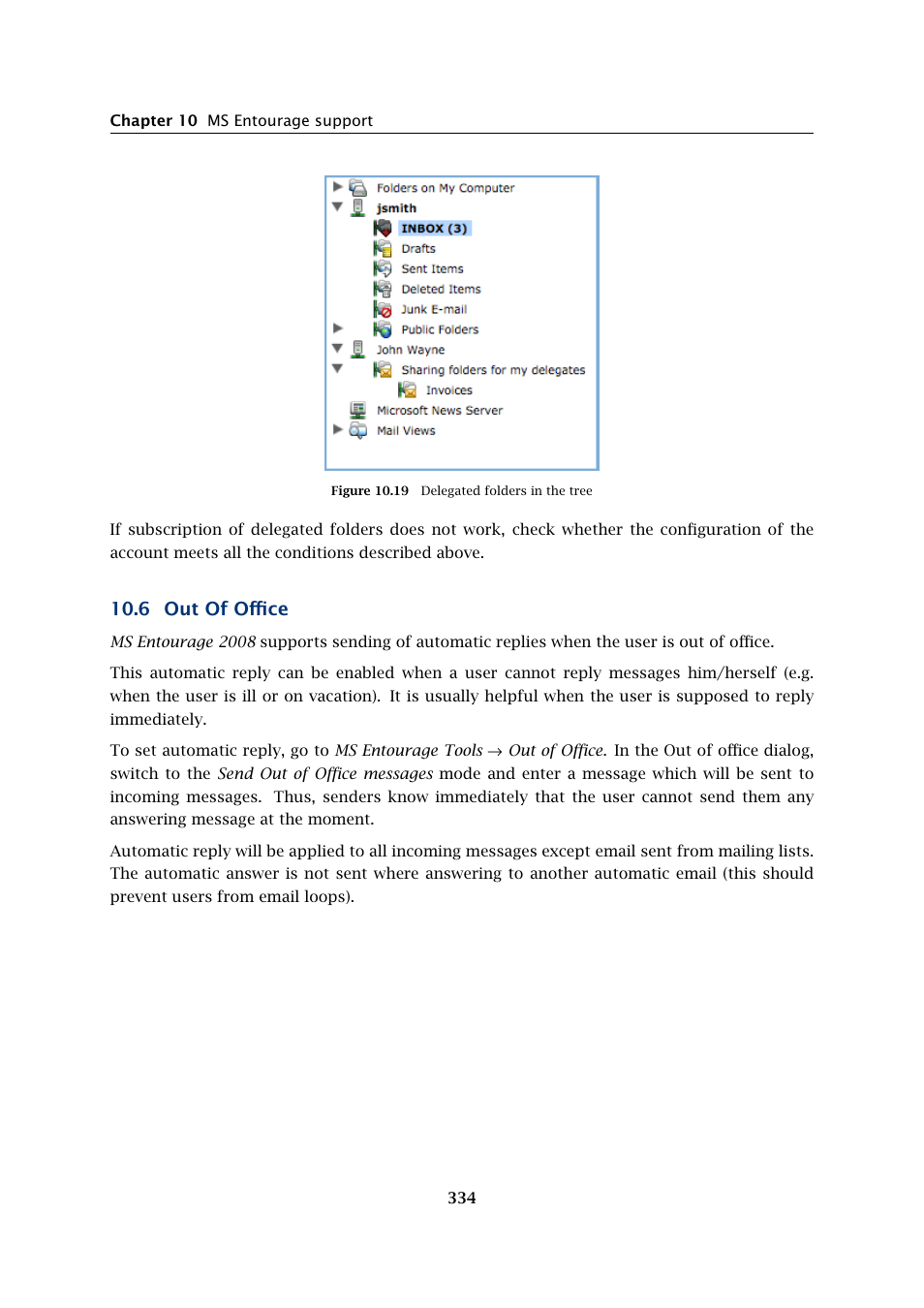 Out of office, 6 out of office | Kerio Tech Version 6.5.2 User Manual | Page 334 / 390