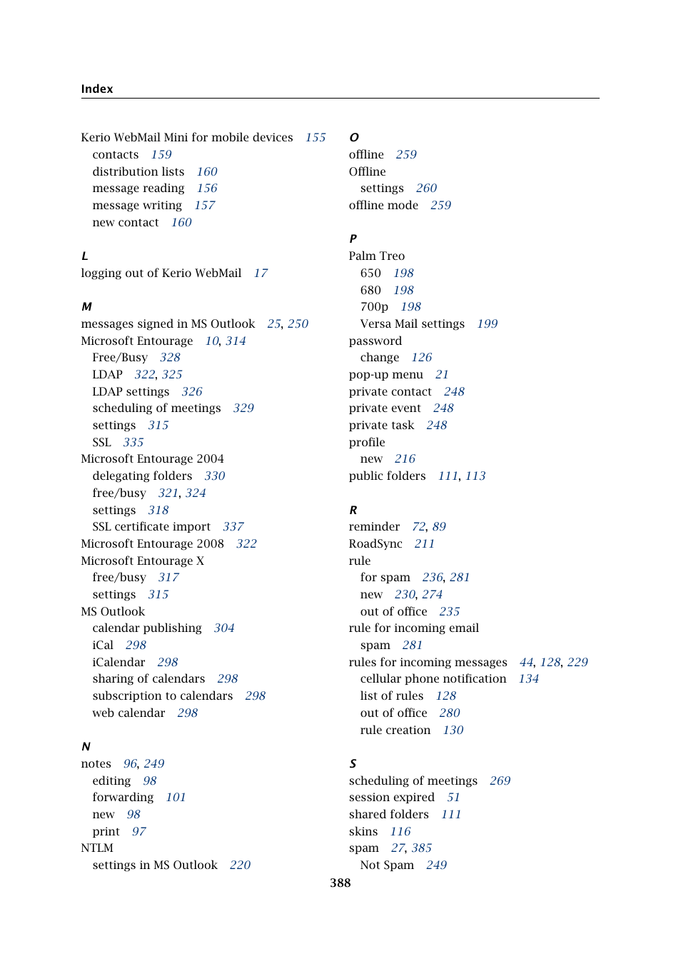 Kerio Tech Version 6.5.2 User Manual | Page 388 / 390