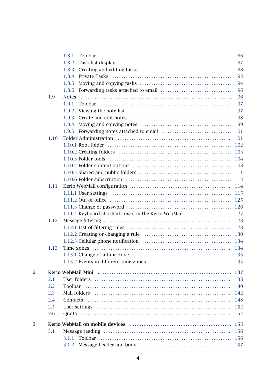 Kerio Tech Version 6.5.2 User Manual | Page 4 / 390