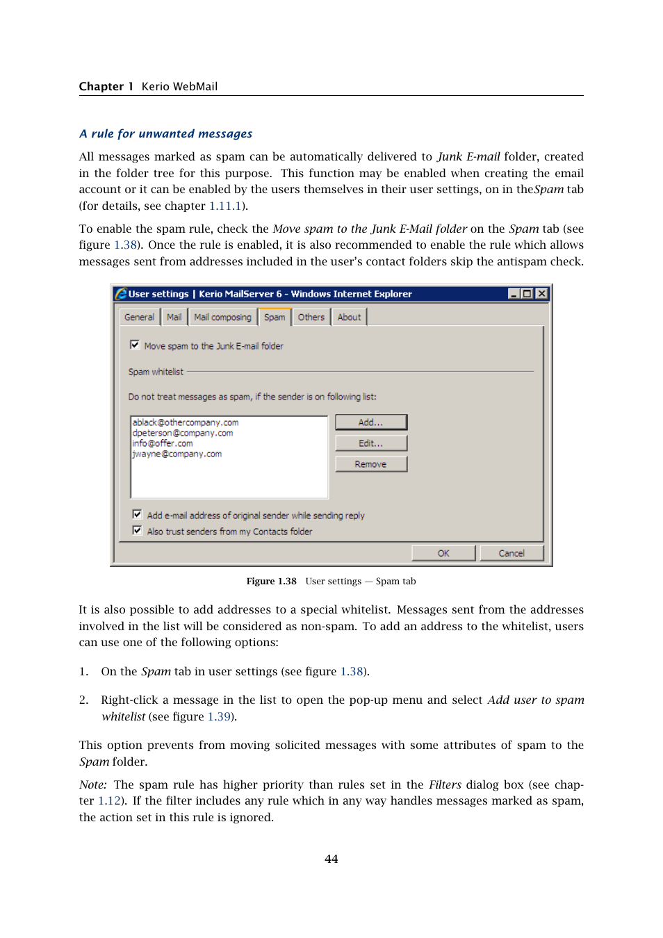 Kerio Tech Version 6.5.2 User Manual | Page 44 / 390