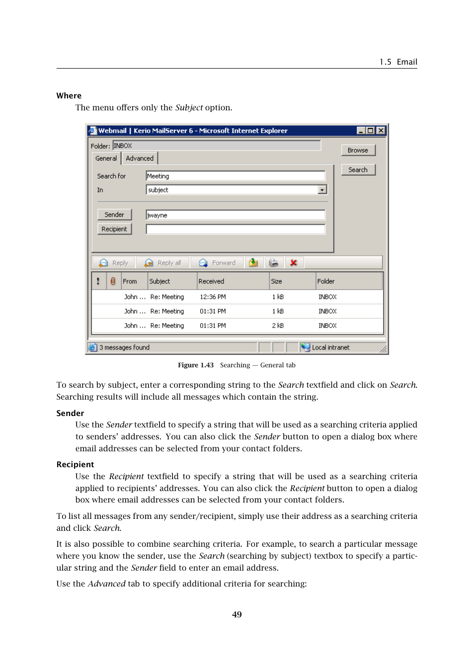 Kerio Tech Version 6.5.2 User Manual | Page 49 / 390