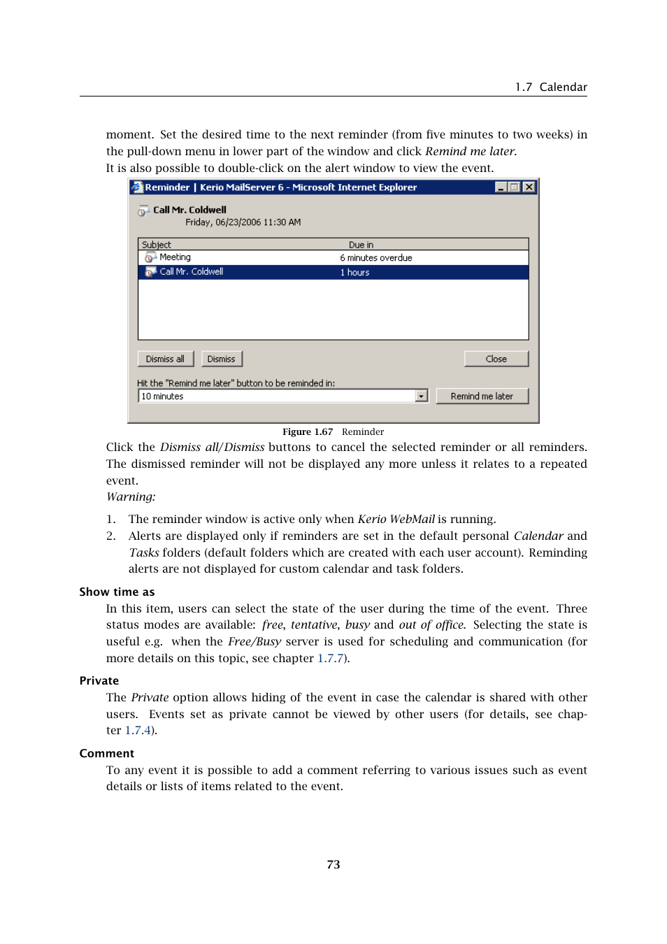 Kerio Tech Version 6.5.2 User Manual | Page 73 / 390