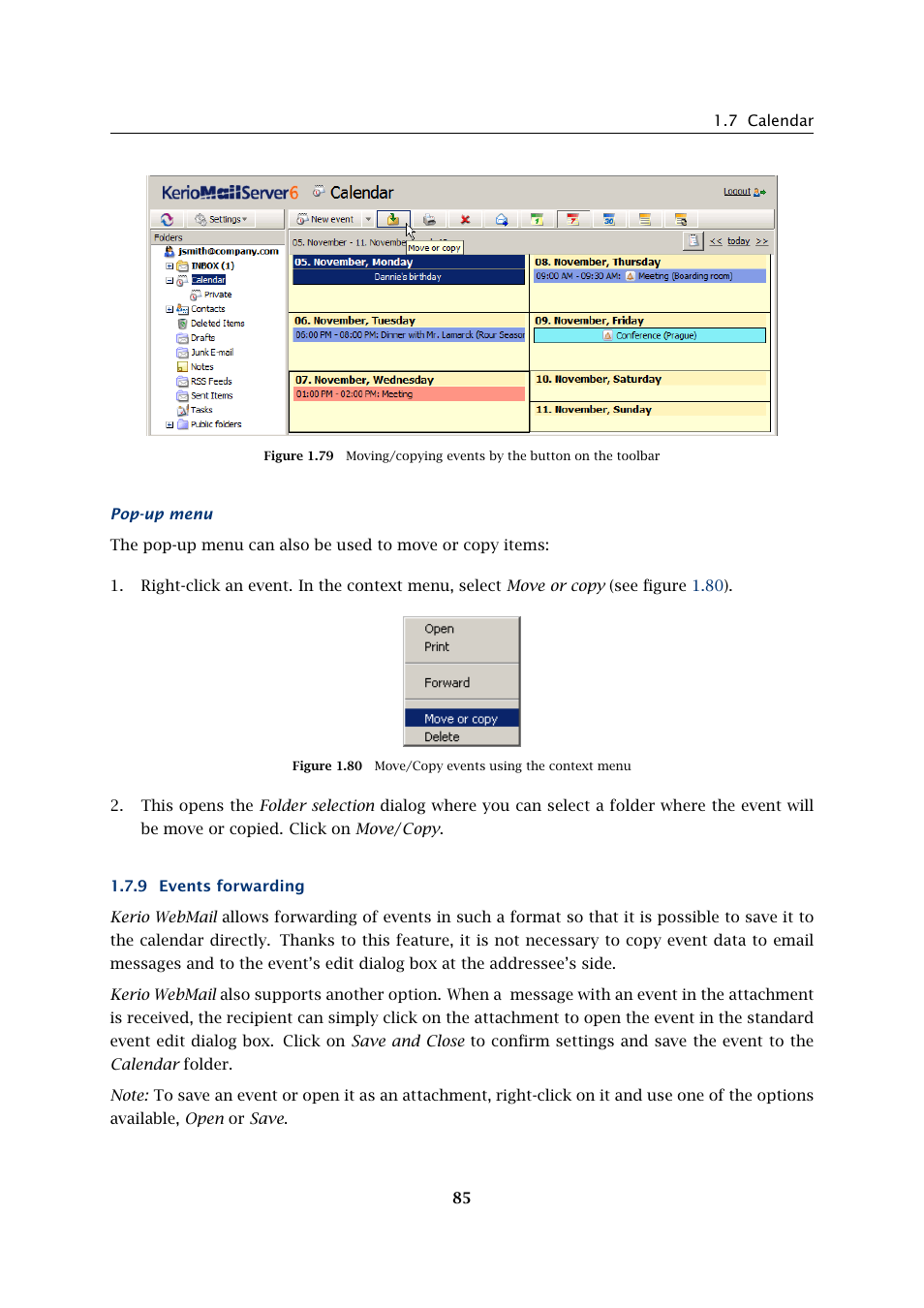 Events forwarding | Kerio Tech Version 6.5.2 User Manual | Page 85 / 390