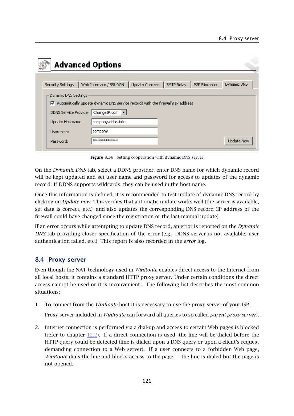 Proxy server, 4 proxy server | Kerio Tech KERIO WINROUTE FIREWALL 6 User Manual | Page 121 / 368