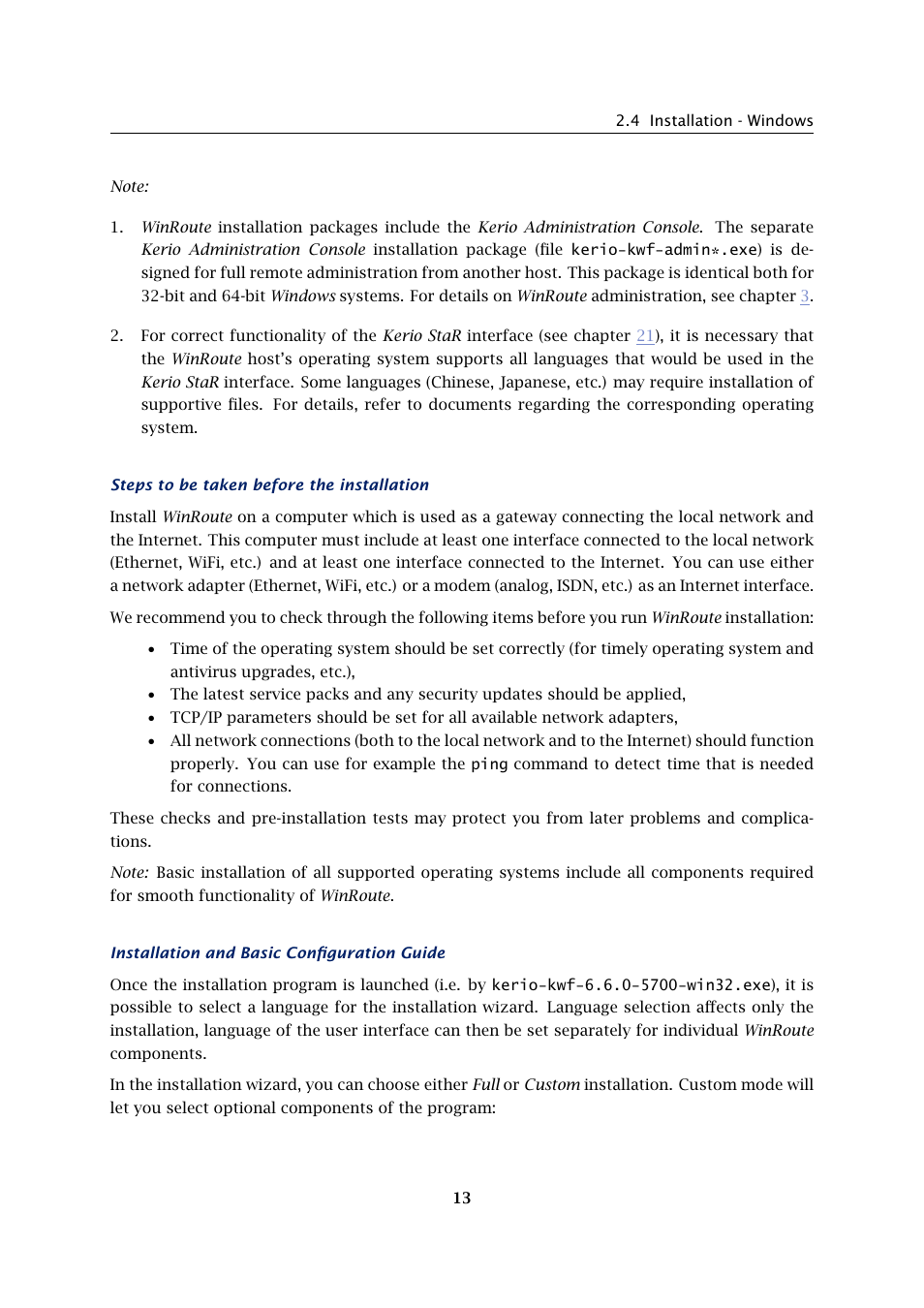 Kerio Tech KERIO WINROUTE FIREWALL 6 User Manual | Page 13 / 368