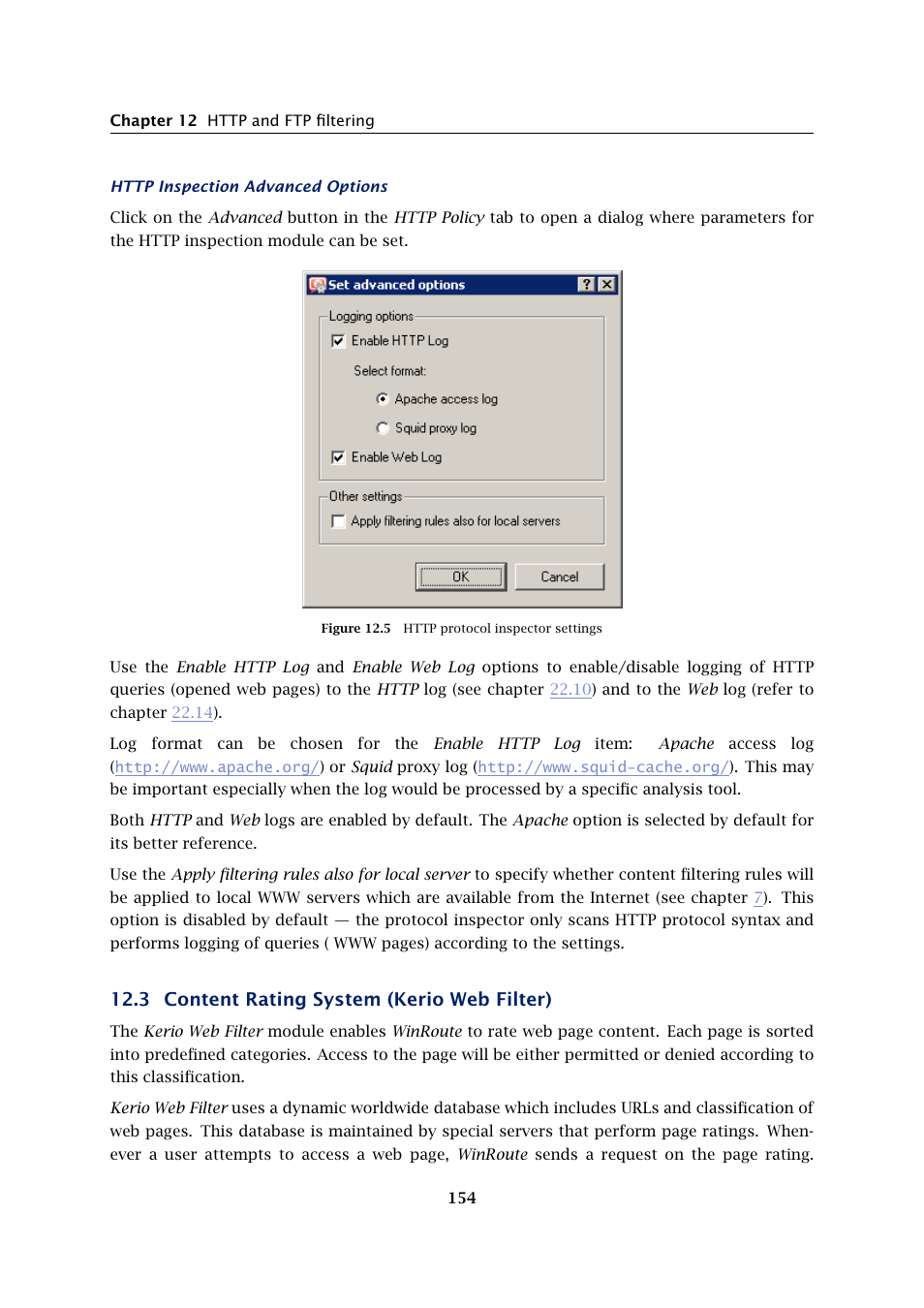 Content rating system (kerio web filter), 3 content rating system (kerio web filter) | Kerio Tech KERIO WINROUTE FIREWALL 6 User Manual | Page 154 / 368