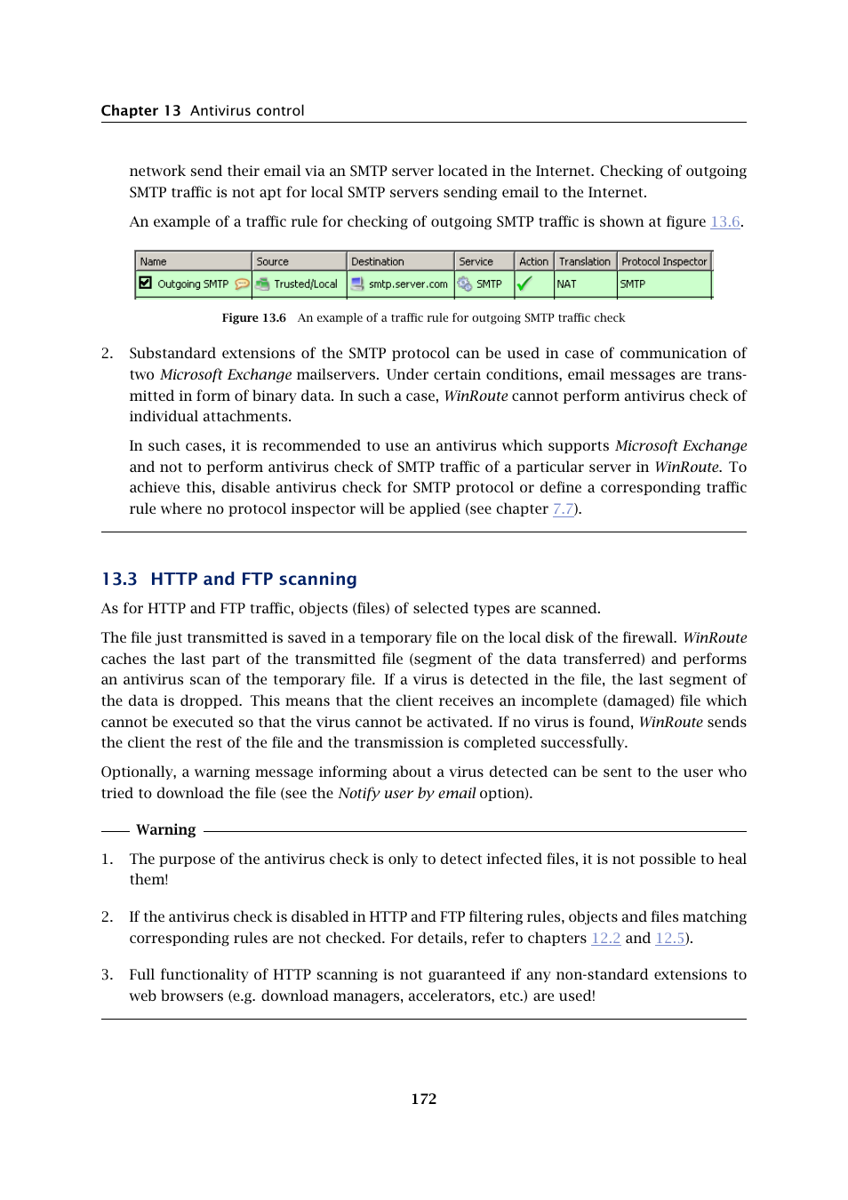 Http and ftp scanning | Kerio Tech KERIO WINROUTE FIREWALL 6 User Manual | Page 172 / 368