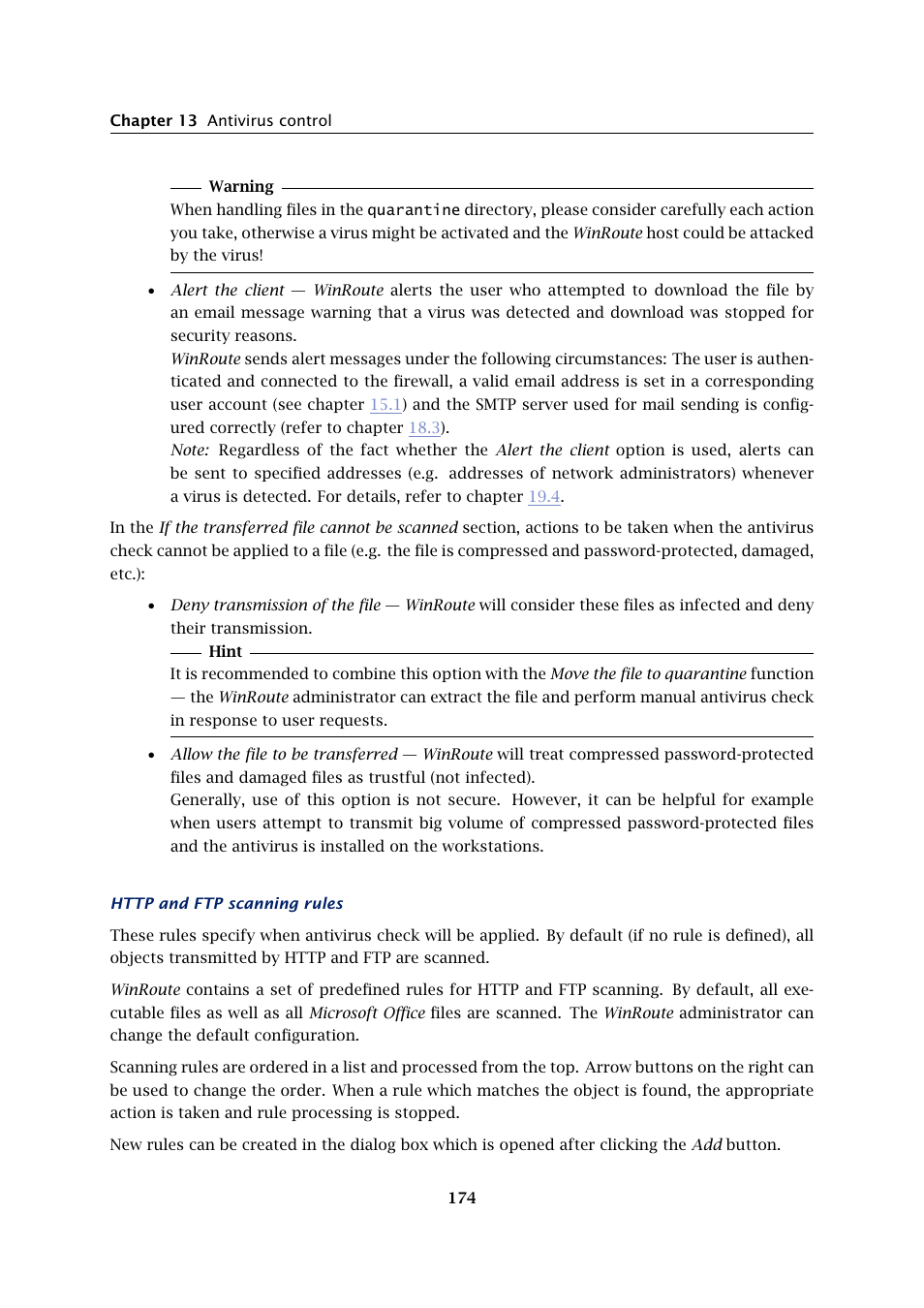 Kerio Tech KERIO WINROUTE FIREWALL 6 User Manual | Page 174 / 368