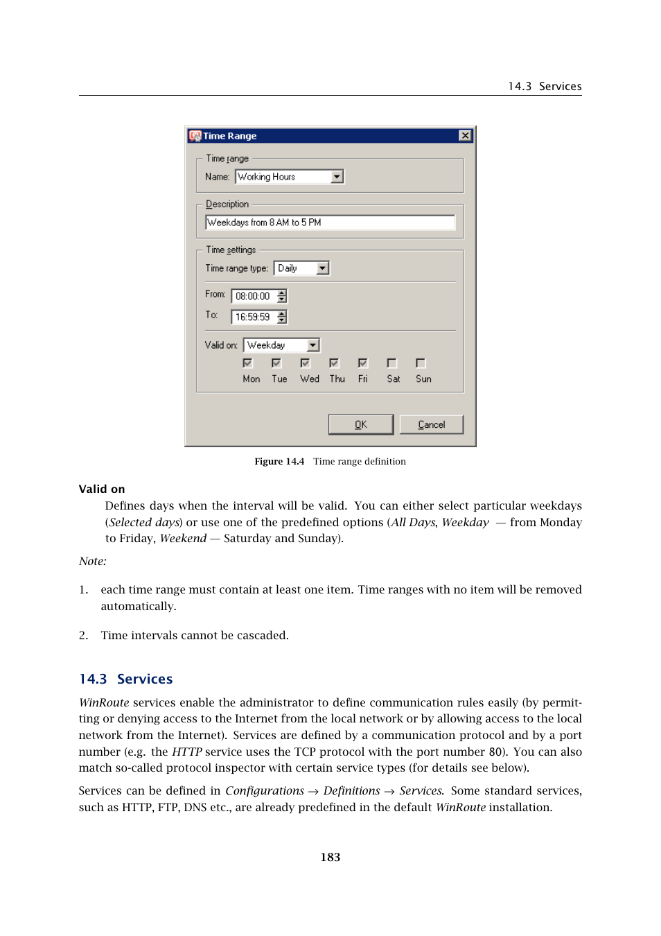 Services, 3 services | Kerio Tech KERIO WINROUTE FIREWALL 6 User Manual | Page 183 / 368