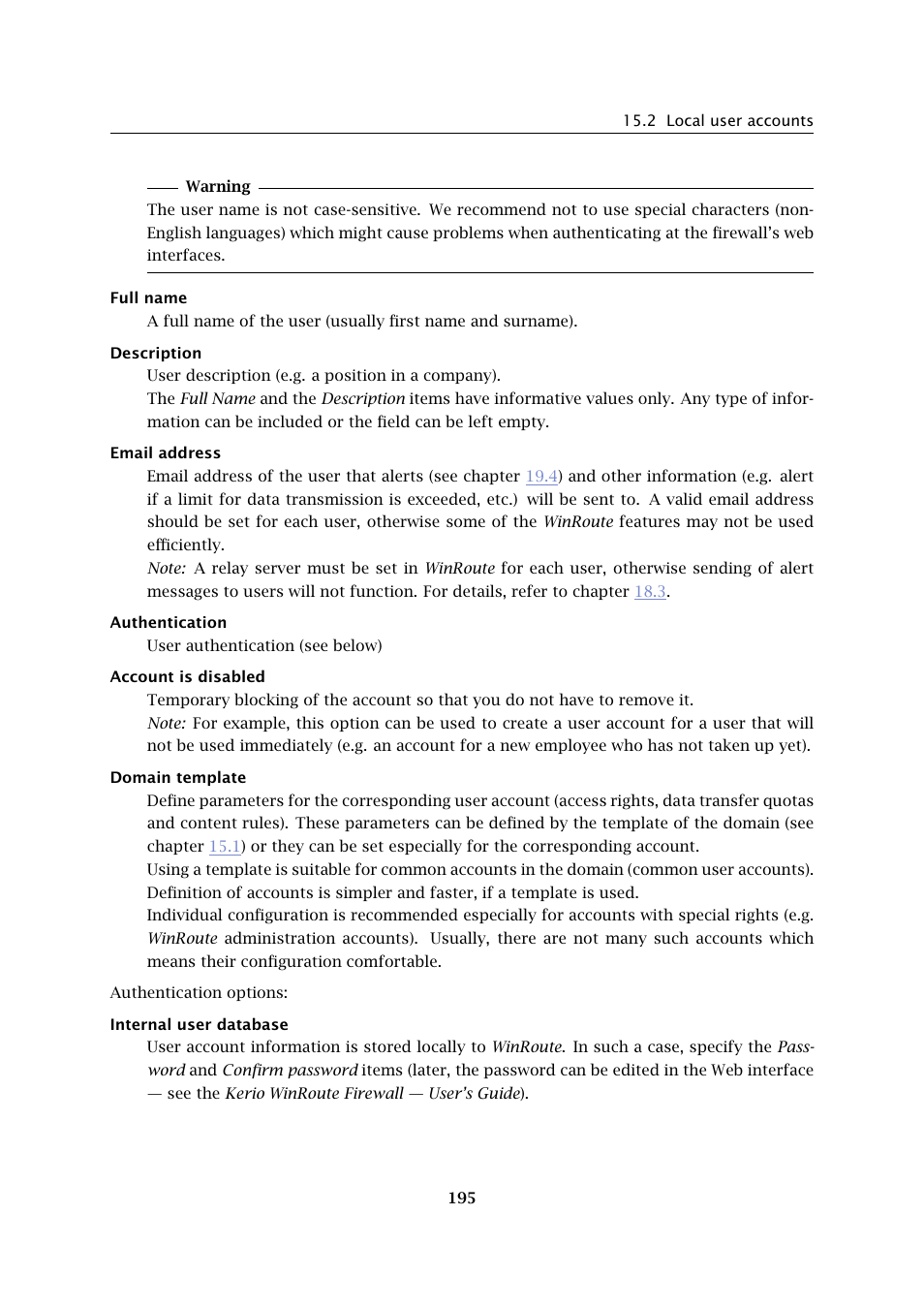 Kerio Tech KERIO WINROUTE FIREWALL 6 User Manual | Page 195 / 368