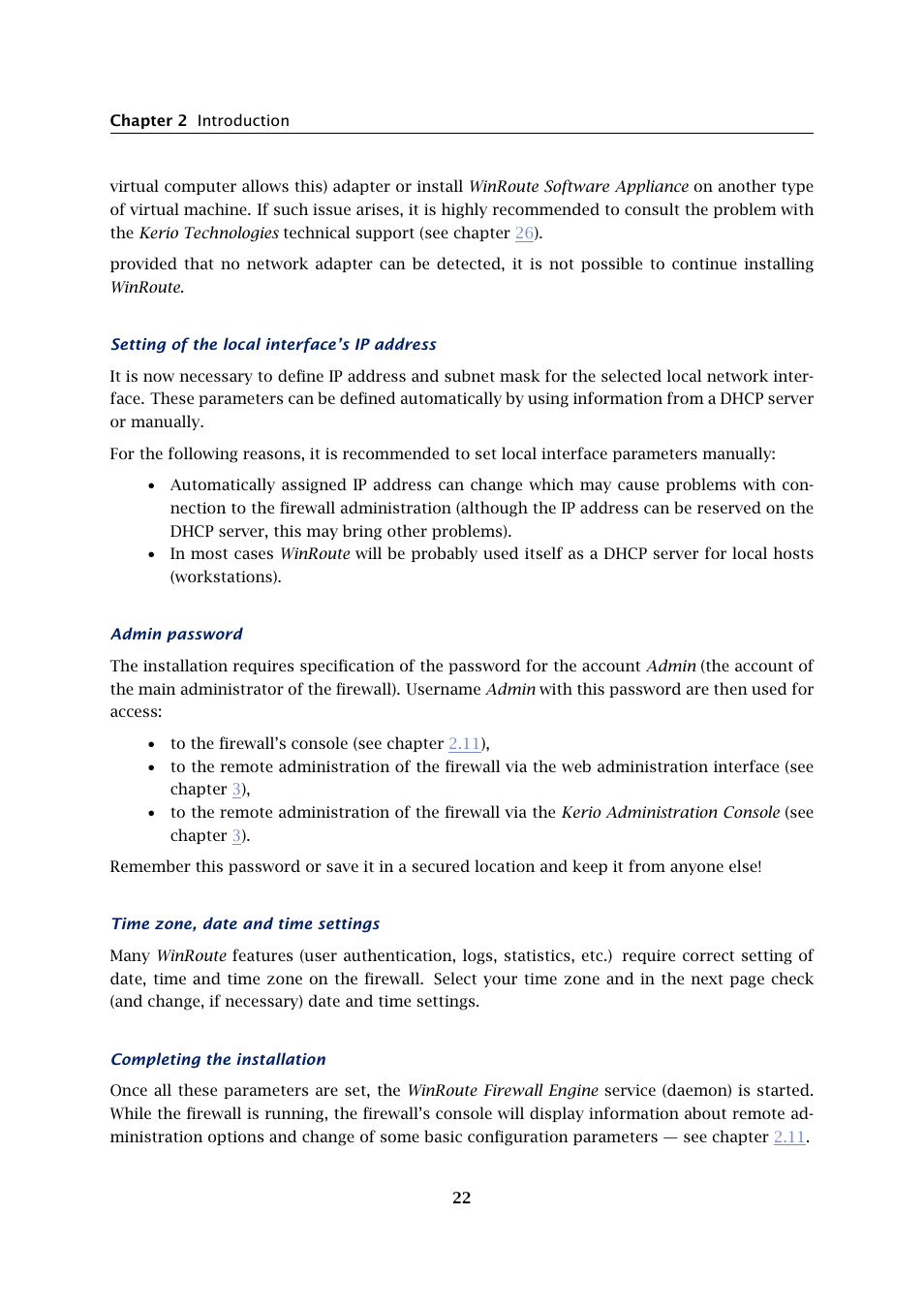 Kerio Tech KERIO WINROUTE FIREWALL 6 User Manual | Page 22 / 368