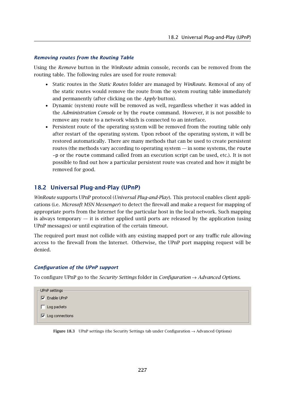 Universal plug-and-play (upnp), 2 universal plug-and-play (upnp) | Kerio Tech KERIO WINROUTE FIREWALL 6 User Manual | Page 227 / 368