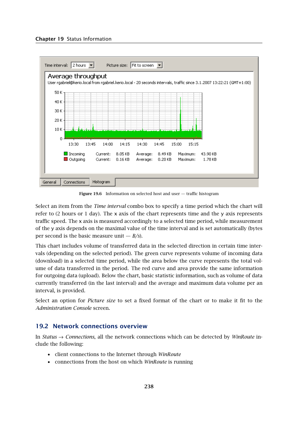 Network connections overview, 2 network connections overview | Kerio Tech KERIO WINROUTE FIREWALL 6 User Manual | Page 238 / 368