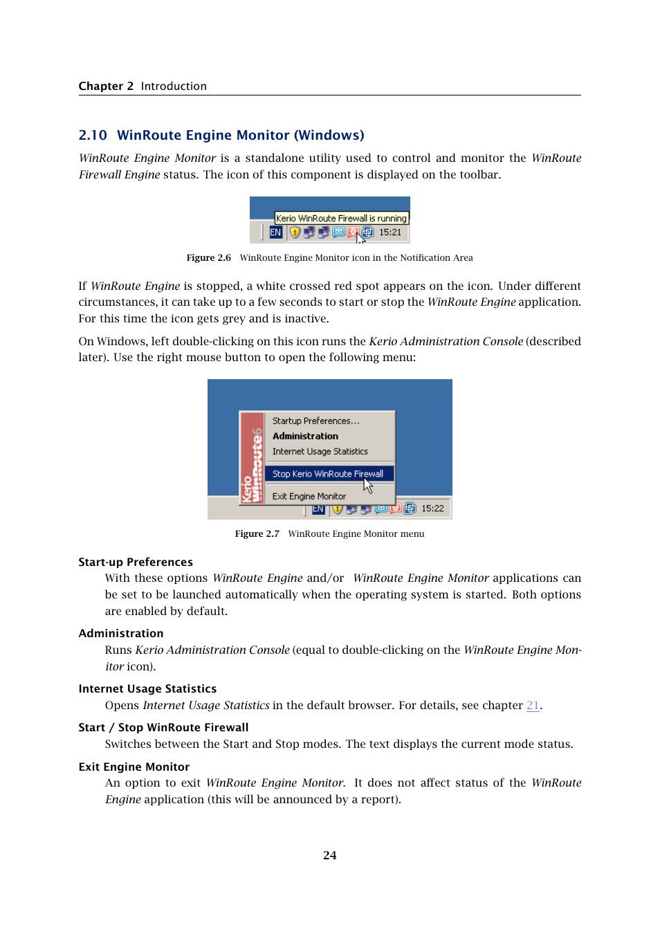 Winroute engine monitor (windows), 10 winroute engine monitor (windows) | Kerio Tech KERIO WINROUTE FIREWALL 6 User Manual | Page 24 / 368